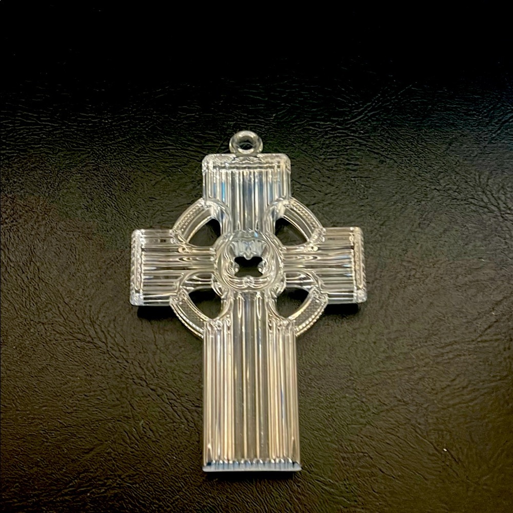 Marquis by Waterford collection , Crystal Cross Pendant ornament stamped